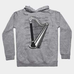 Harp Player Harpist String Musician Hoodie